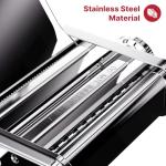 Stainless Steel Pasta Maker Attachment for KitchenAid Stand Mixer, 3 in 1 Pasta Maker with Auto Conveying Roller Plate Includes Pasta Roller Spaghetti & Fettuccine Cutter