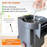 Anatole Electric Vegetable Dicer Slicer Commercial Food Processor Multifunctional Veggie Chopper Professional Heavy Duty Fruits Cutter with 2 Stainless Steel Blades for Carrot Potato Onion 100W 110V