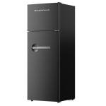 Frigidaire Retro Apartment Size Refrigerator with Top Freezer - 2 Door Fridge with 7.5 Cu Ft of Storage Capacity, Adjustable Spill-Proof Shelves, Door & Crisper Bins, Black