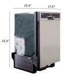 SPT 18" Built-In Stainless Steel Dishwasher
