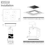Empava 30 Inch Electric Ceramic Cooktop, 4 Radiant Burners with Dual Zone, Touch Controls, Timer, Stop & Go Pause, Child Lock, ETL Certified, Built-in Smooth Glass