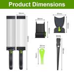 OMNIZO Fresh Meat Slicer - 17 IN 1 Stainless Steel Adjustable Meat Cleaver Set, 2mm & 4mm Thickness Options, Manual Jerky Slicer for Chicken, Beef - Kitchen Knife Set for Meat Slicing & Shredding