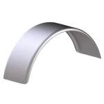 Tie Down Tow Zone 44917 Silver 10"x 31.5"x 13" Single Round Steel Fender (Fits Single 14in.-15in. Tires),1 Pack