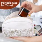 2 oz Amber Glass Jars with Lids 24Pack, Small Jars with Inner Liners for Sample, Powder, Cream, Lotion and Ointments with Stickers & Spatulas Included