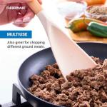 Farberware Multi Tool Scoop Spoonula, Versatile Beechwood Kitchen Essential for Lifting, Scraping, and Turning