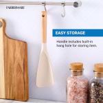 Farberware Multi Tool Scoop Spoonula, Versatile Beechwood Kitchen Essential for Lifting, Scraping, and Turning