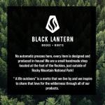 Black Lantern Whiskey Glass Set of 2 – 11oz Old Fashioned Cocktail Glasses with Forest & Clouds Artwork – Premium Rocks Tumblers for Bourbon, Scotch, and Mixed Drinks