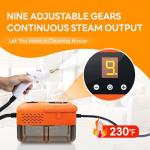 Heavy Duty Handheld Steam Cleaner, 9 Gears Control Pressurized Steamer for Cleaning with 14 Accessories, Multipurpose Steam Cleanr for Home Use, Floor, Upholstery, Kitchen, Bathroom, Grout and Car