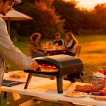 EchoSmile 12'' Gas Outdoor Pizza Oven, Propane Pizza Cooker Reaches 950°F, 60 Seconds Fast Cooking, Includes Gas Hose, Flame Control Knob, Extended Heat Handle, Black