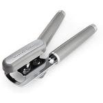 KitchenAid Classic Multifunction Can Opener and Bottle Opener Easy to Use, Razor Sharp Stainless Steel Cutting Wheel, Soft Ergonomic Handles, Gray