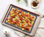 Silicone Baking Mat Set of 4, GUANCI Grade Food Baking mats Non-Stick Reusable Pizza Bakeware Mat for Making Macaroon, Pizza, Cookie, Pastry, Bread, Bun(Grey)