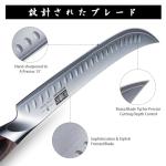 HOSHANHO Carving Slicing Knife, 12 Inch Japanese High Carbon Steel Brisket Knife with Ergonomic Pakkawood Handle, Razor Sharp Curved Butcher Breaking Knives for Meat Cutting