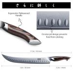 HOSHANHO Carving Slicing Knife, 12 Inch Japanese High Carbon Steel Brisket Knife with Ergonomic Pakkawood Handle, Razor Sharp Curved Butcher Breaking Knives for Meat Cutting