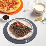 Silicone Baking Mat Set of 4, GUANCI Grade Food Baking mats Non-Stick Reusable Pizza Bakeware Mat for Making Macaroon, Pizza, Cookie, Pastry, Bread, Bun(Grey)