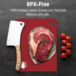 Eparé Extra Thick Flexible Folding Cutting Boards for Kitchen - Set of 4 Hangable & BPA Free Large Chopping & Cutting Mats for Cooking – Non Slip Cutting Sheets for Kitchen