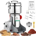 Kymucolvin Electric Grain Mill Grinder-2500g 110V 4100W Performance Grain Mill,Suitable for Kitchen, Household,Commercial Use of Crushing Dry Grains,Spices,Herbs,Coffee,Corn,Pepper Grinder. (2500g)