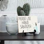 Signs ByLITA Please Use Hand Sanitizer, Hygiene Table Sign, 6" x 8" (White)