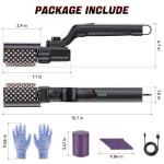 Electric Rotary Grill Brush for BBQ – 304 Stainless Steel Rotary Brush Head, Anti-Shedding Bristles, Rechargeable 3-Speed Power Control, Up to 90-Min Runtime, Outdoor Grill Cleaner