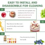 CAELUM Fruit Wine Press, 1.6 Gallon Wood Fruit and Cider Press Squeezer With T-Handle, Juice Maker, Wine Making Press Squeezer for Outdoor, Kitchen（Green）