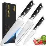 Topfeel 3-Piece German Stainless Steel Knife Set
