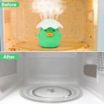 NEW Microwave Steam Cleaner, Duck Microwave Cleaner, Just Add Vinegar and Water, Cut Cleaning Time by Half, Kitchen Gifts Accessories Gadgets (Green)