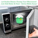 NEW Microwave Steam Cleaner, Duck Microwave Cleaner, Just Add Vinegar and Water, Cut Cleaning Time by Half, Kitchen Gifts Accessories Gadgets (Green)