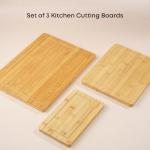 JoyJolt Bamboo Cutting Boards - Large & Small Wooden Board - Serving Cheese, Bread or Chopping Boards. Non-Slip