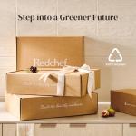 Redchef Nonstick Frying Pans Set, Ceramic Pan Skillet, Non Toxic Pans for Cooking, 8" 9.5" 11" Ceramic Frying Pan Set PFAS & PTFE & PFOA Free with Stay Cool Handle, Dishwasher & Oven Safe, Beige White