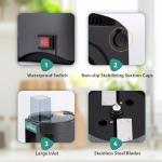 Newhai 3 in 1 Electric Vegetable Dicer Slicer Shredder Multifunctional Vegetable Chopper Automatic Veggie & Fruit Cutter Machine for Commercial & Home Use, 110V, 100W