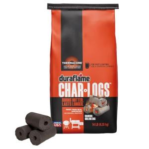 Duraflame Char-Logs 14 lb Bag – Premium Charcoal for Long-Lasting, High Heat Fuel for Grilling, Smoking & Outdoor Cooking (1 Pack)