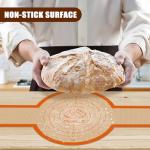 Silicone Bread Sling for Dutch Oven, Non-Stick & Easy to Clean Bread Baking Mat Set, 2 Pcs Reusable Bread Sling with Long Handle to Transfer Sourdough