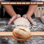 Silicone Bread Sling for Dutch Oven, Non-Stick & Easy to Clean Bread Baking Mat Set, 2 Pcs Reusable Bread Sling with Long Handle to Transfer Sourdough
