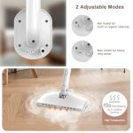 7-in-1 Steam Mop, 1200W Rotated Steam Cleaner for Home, 2 Modes, 400ML Removable Tank, 23FT Cord, 2 Washable Pads, Multi-Surface Steamer for Hard Floor, Laminate Floor, Tiles Cleaning (Peacock Blue)