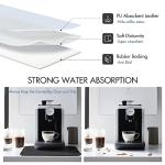 Drying Mat for Kitchen Countertops, Coffee Mat Hide Stain Rubber Backed Absorbent Dish Drying Mat