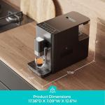 CASABREWS ACAFE Automatic Espresso Machine, 20bar Coffee Maker with Grinder and Milk Frother, Cappuccino Machines for Home or Office, All-in-One Grind and Brew Coffee Maker, Customizable Coffee Volume