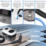 Steam Cleaner, 3-Level Adjustable Handle, 2500W Steam Cleaner for Home, 15s Heat-Up, Portable Steamer for Cleaning Car, 47.04oz Tank, 16 Pcs Accessories for Dirt, Grout, Couch, Furniture, Grease,Tile