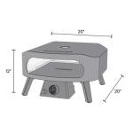 Cozze 13" Classic Portable Outdoor Pizza Oven - Fire & Stonebaked 13 Inch Pizzas in 60 Seconds - 28mbar Propane Gas Oven, Oven Door, Cordierite Pizza Stone, Built-in Thermometer, Gas Hose & Regulator