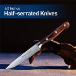 Emojoy 8-Piece German Stainless Steel Steak Knife Set