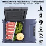 VEVOR Car Refrigerator, 12 Volt Car Refrigerator Fridge, 9 L Single Zone Portable Freezer, -4℉-68℉ Adjustable Range, 12/24V DC and 100-240V AC Compressor Cooler for Outdoor, Camping, RV