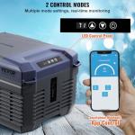 VEVOR Car Refrigerator, 12 Volt Car Refrigerator Fridge, 9 L Single Zone Portable Freezer, -4℉-68℉ Adjustable Range, 12/24V DC and 100-240V AC Compressor Cooler for Outdoor, Camping, RV