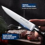 Emojoy 8-Piece German Stainless Steel Steak Knife Set