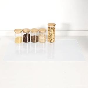 Clear Silicone Countertop Protector, Large Silicone Mat for Kitchen Counter, Nonskid Heat Resistant Desk Saver Pad, Multipurpose Mat, Placemat (47.2" L x 23.6" W)