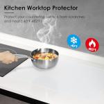 Clear Silicone Countertop Protector, Large Silicone Mat for Kitchen Counter, Nonskid Heat Resistant Desk Saver Pad, Multipurpose Mat, Placemat (47.2" L x 23.6" W)