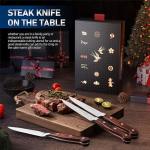 Emojoy 8-Piece German Stainless Steel Steak Knife Set