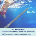 Poolvio Professional Swimming Pool Vacuum Cleaner Hose -1.5” 8 Piece Hoses for Pool Vacuum Extension/Replacement - Compatible with all Major Automatic Swimming Pool Cleaners