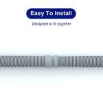 Poolvio Professional Swimming Pool Vacuum Cleaner Hose -1.5” 8 Piece Hoses for Pool Vacuum Extension/Replacement - Compatible with all Major Automatic Swimming Pool Cleaners