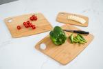 Bamboo Cutting Board Set with Oval Hole, 3 Sizes