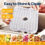 VIVOHOME Electric 5 Trays Food Dehydrator Machine, 400W Hydrator Machine with 72H Digital Timer and Temperature Control for Fruit Vegetable Meat Jerky Herb Beef Mushroom, White