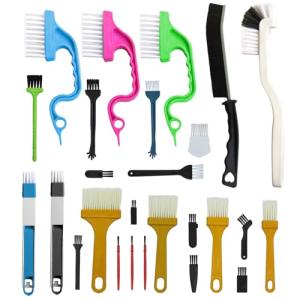 26Pcs Small Cleaning Brush,Crevice Cleaning Brushes Small Spaces,Gap Cleaning Tool Set,Window Groove Cleaning Brush,Crevice Cleaning Tool