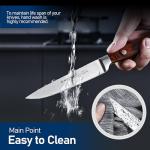 Emojoy 8-Piece German Stainless Steel Steak Knife Set